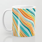 Colorful Summer Stripes Coffee Mug Gallery Image 3