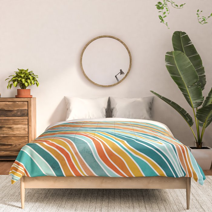 Colorful Summer Stripes Comforter Gallery Image 3