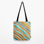 Colorful Summer Stripes Tote Bag Gallery Image 2