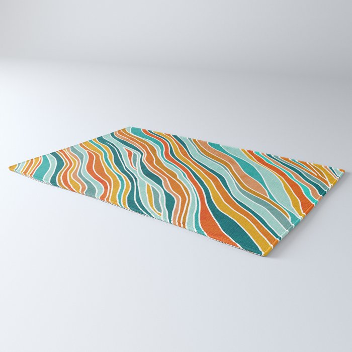 Colorful Summer Stripes Rug Gallery Image 3