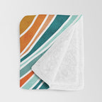 Colorful Summer Stripes Throw Blanket Gallery Image 3