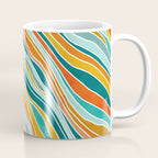 Colorful Summer Stripes Coffee Mug Gallery Image 1