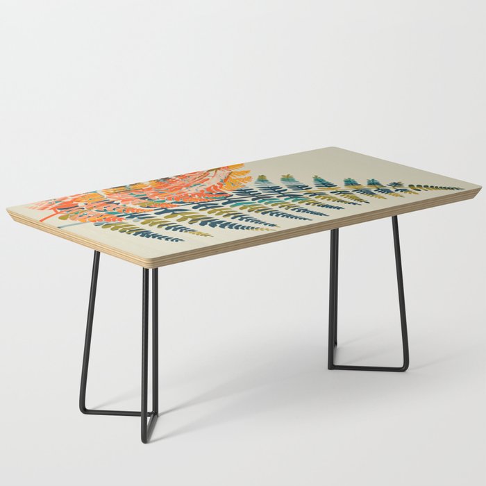 colorful fern leaves Coffee Table Gallery Image 1