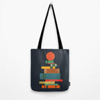 Book stack with a ball Tote Bag Gallery Image 2