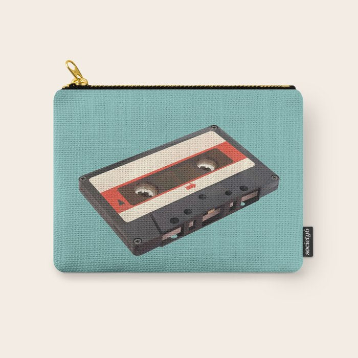 Cassette Tape Polygon Art Carry All Pouch Gallery Image 1