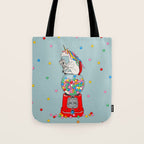 Unicorn Gumball Poop Tote Bag Gallery Image 1