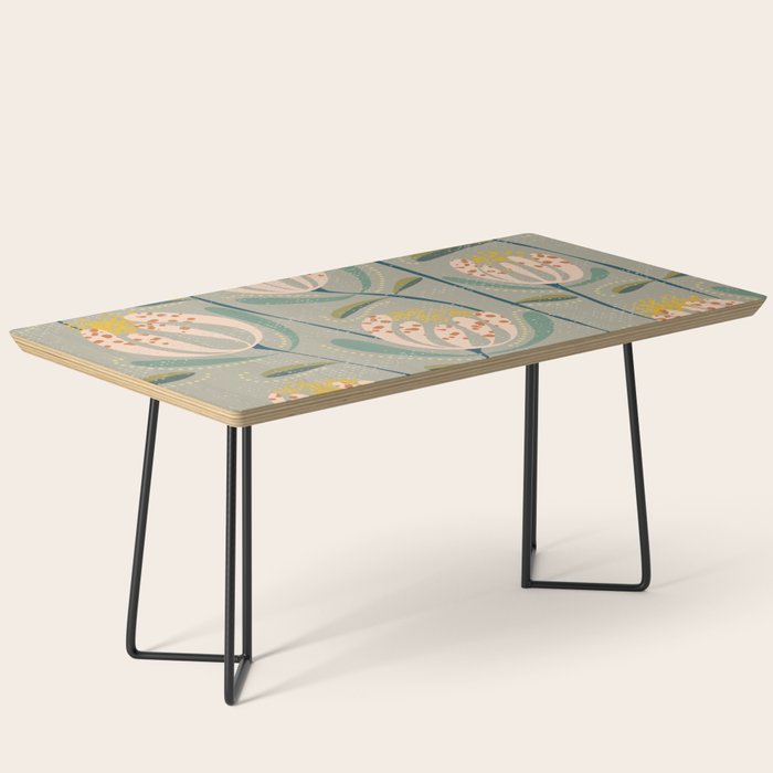 Floating scandi flowers earthy tones Coffee Table Gallery Image 1