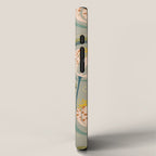 Floating scandi flowers earthy tones iPhone Case Gallery Image 2