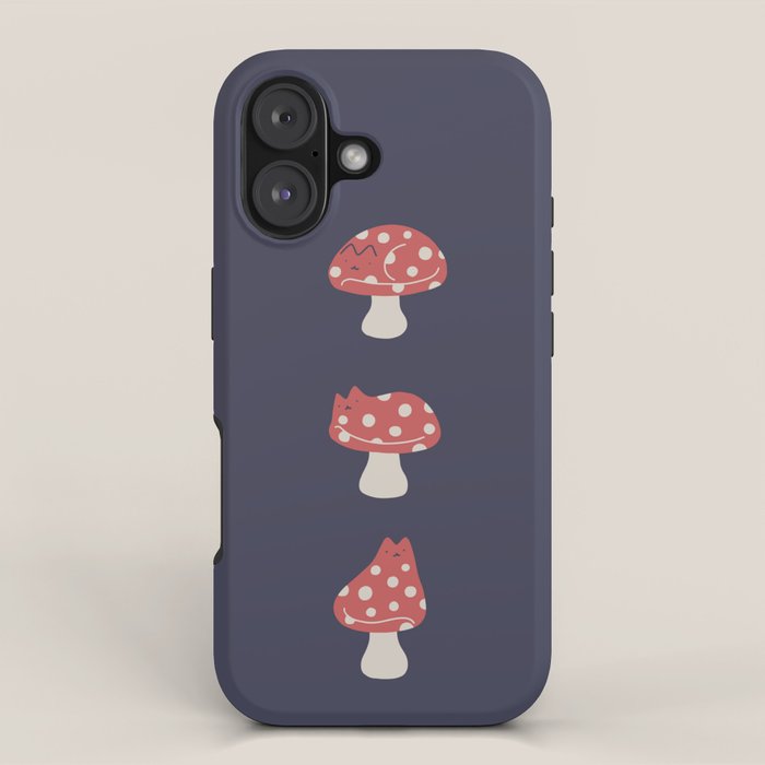 Cat and Plant 48: Cat Mushroom iPhone Case Gallery Image 1