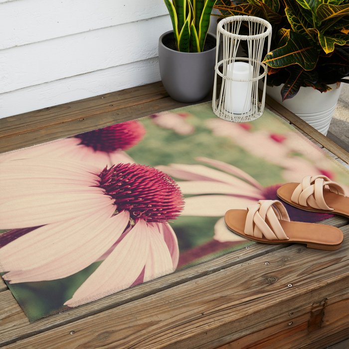 Coneflower Study Outdoor Rug Gallery Image 2