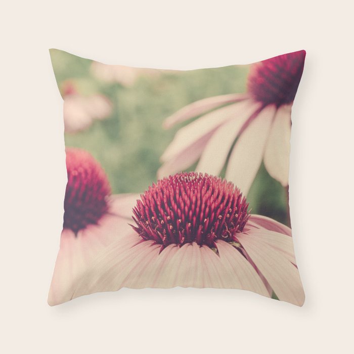 Coneflower Study Throw Pillow Gallery Image 1