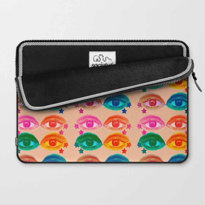Mystic Colored Eye Pattern  Laptop Sleeve Gallery Image 2