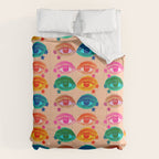 Mystic Colored Eye Pattern  Comforter Gallery Image 6