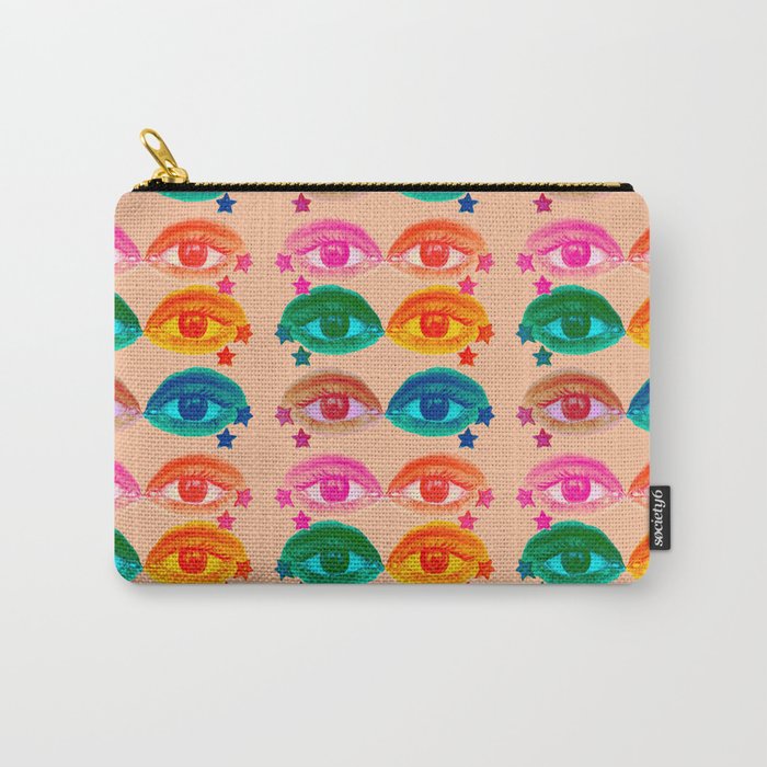 Mystic Colored Eye Pattern  Carry All Pouch Gallery Image 1