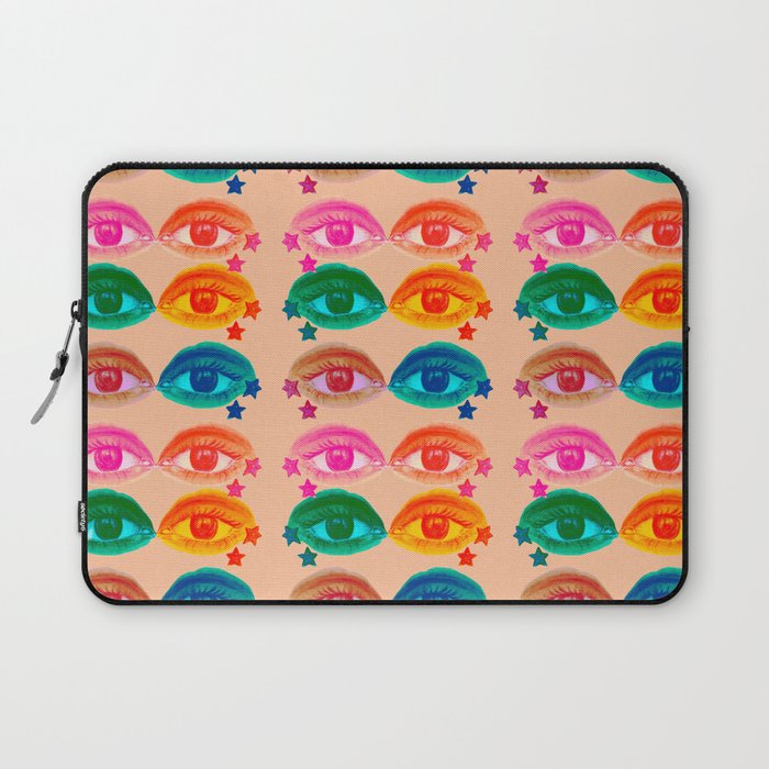 Mystic Colored Eye Pattern  Laptop Sleeve Gallery Image 1