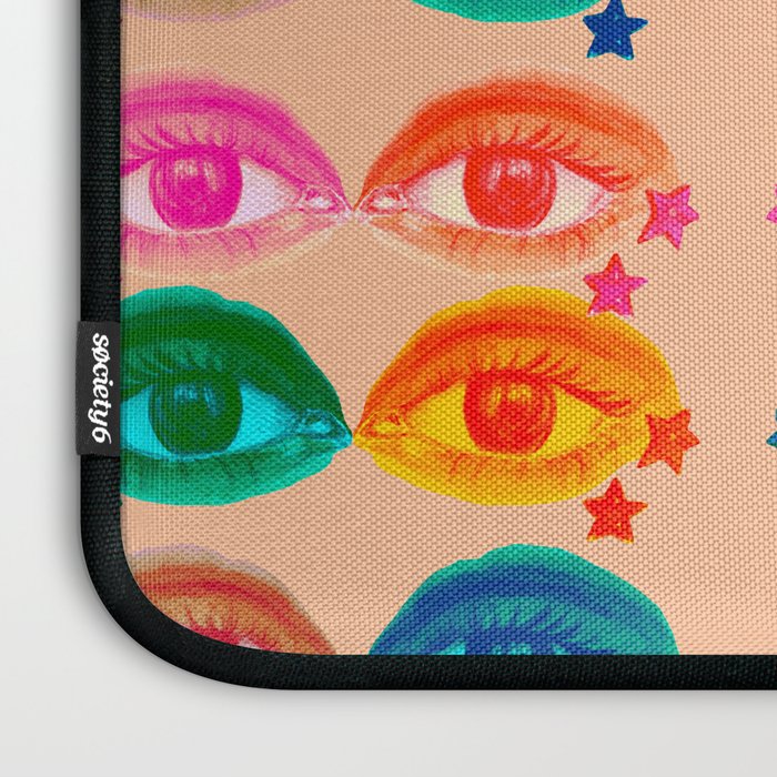 Mystic Colored Eye Pattern  Laptop Sleeve Gallery Image 3