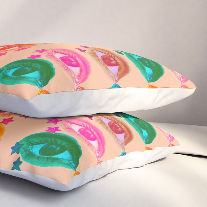 Mystic Colored Eye Pattern  Pillow Sham Gallery Image 3