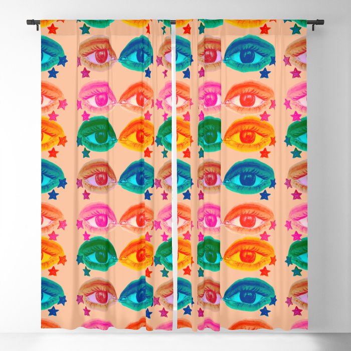 Mystic Colored Eye Pattern  Window Curtain Gallery Image 5