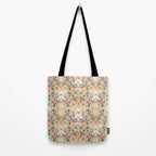 Bunny in the garden - cream pattern  Tote Bag Gallery Image 2