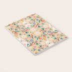 Bunny in the garden - cream pattern  Notebook Gallery Image 3