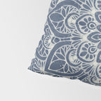 Boho Mandala, Flower, Navy Blue Pillow Sham Gallery Image 4