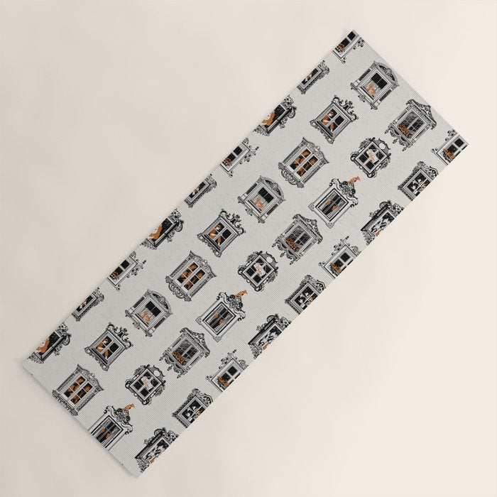 Black Forest welcome windows Yoga Mat Gallery Image 1