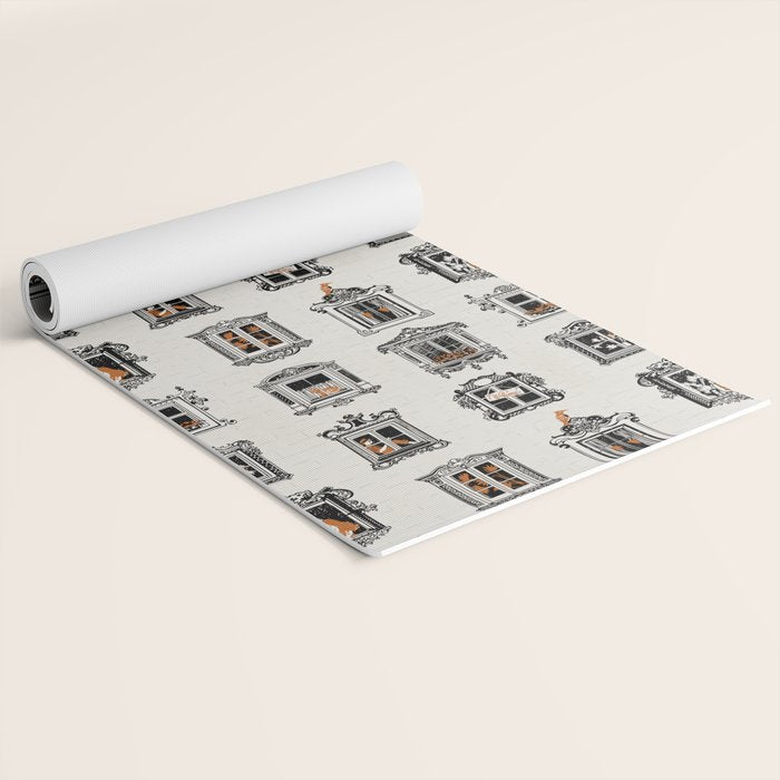 Black Forest welcome windows Yoga Mat Gallery Image 2