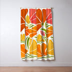 Spring Wildflowers Floral Illustration Window Curtain Gallery Image 3
