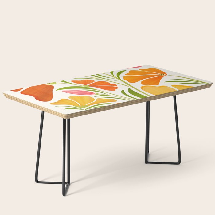 Spring Wildflowers Floral Illustration Coffee Table Gallery Image 1