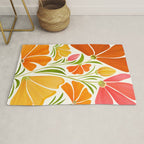 Spring Wildflowers Floral Illustration Rug Gallery Image 1