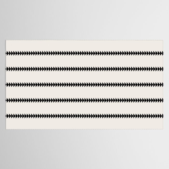 Minimal Triangles - Black & White Tablecloth Gallery Image 2