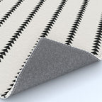 Minimal Triangles - Black & White Rug Gallery Image 4