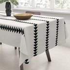 Minimal Triangles - Black & White Tablecloth Gallery Image 3