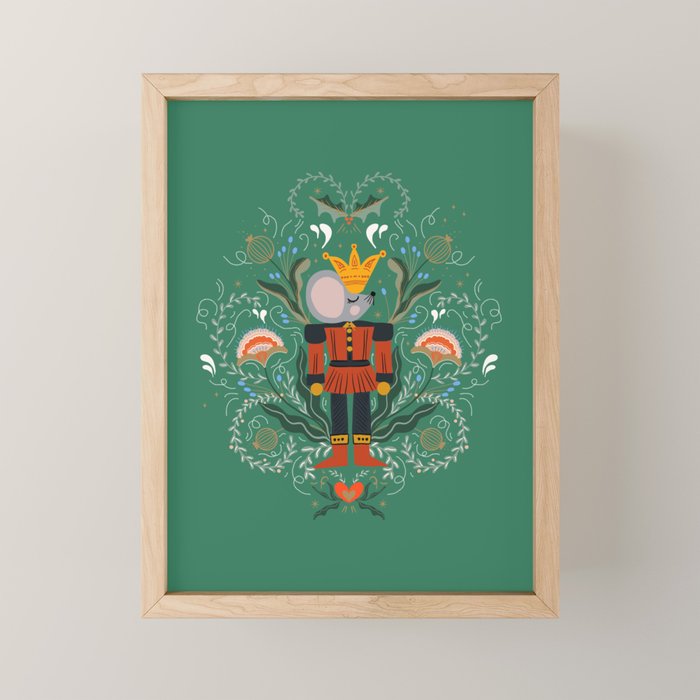 Regal Dreams: The Enchanted Nutcracker  Mini Art Print Gallery Image 1