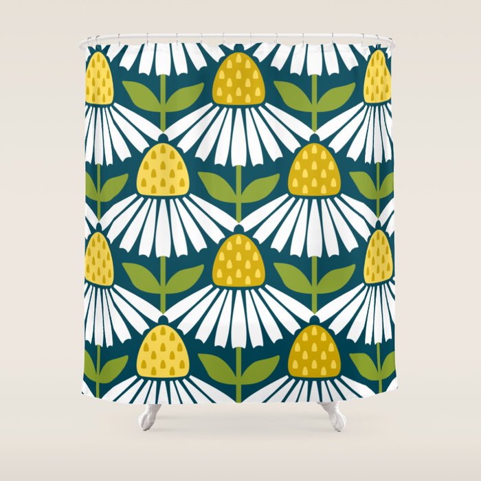 the daisies greet you Shower Curtain Gallery Image 1