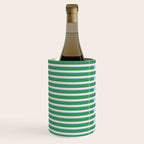 Minimalist Striped Pattern in Blue and Green Wine Chiller Gallery Image 3