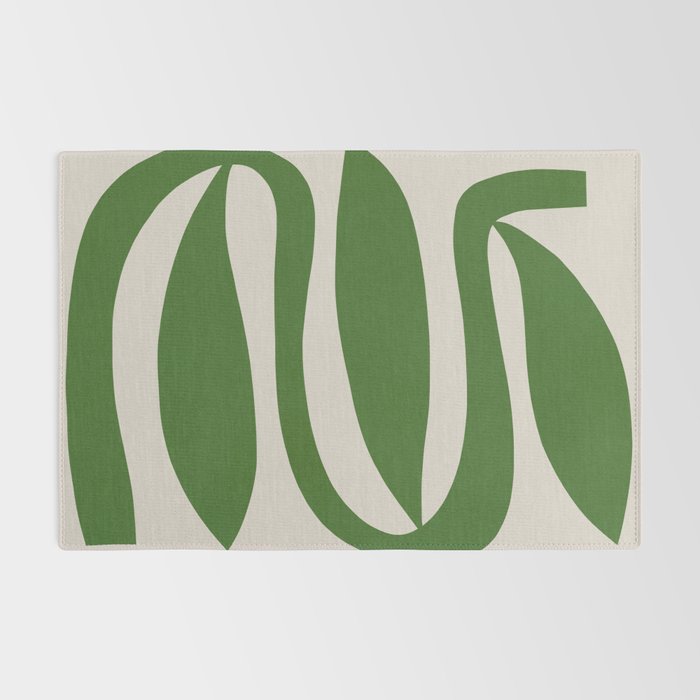 Abstract-botanical 21-green Rug Gallery Image 2