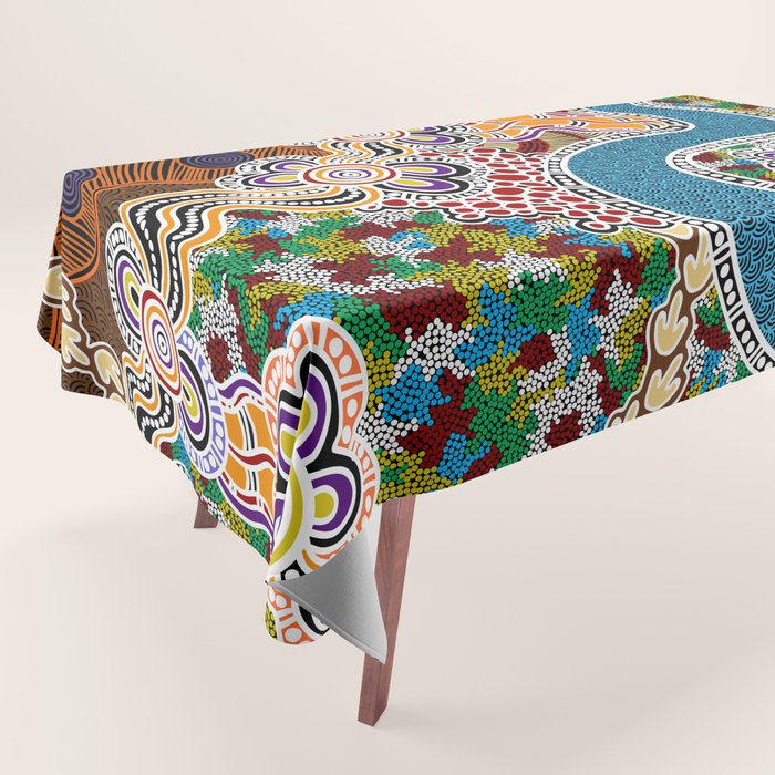 Authentic Aboriginal Art -  Tablecloth Gallery Image 1