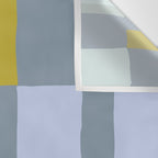 Summer check handdrawn teal Wall Tapestry Gallery Image 3