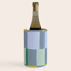 Summer check handdrawn teal Wine Chiller Gallery Image 3