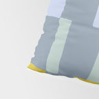 Summer check handdrawn teal Pillow Sham Gallery Image 4