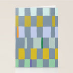 Summer check handdrawn teal Stationery Card Gallery Image 2