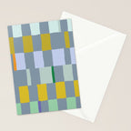Summer check handdrawn teal Stationery Card Gallery Image 2