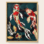 Metallic Koi Serving Tray Gallery Image 1
