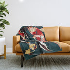 Metallic Koi Throw Blanket Gallery Image 1