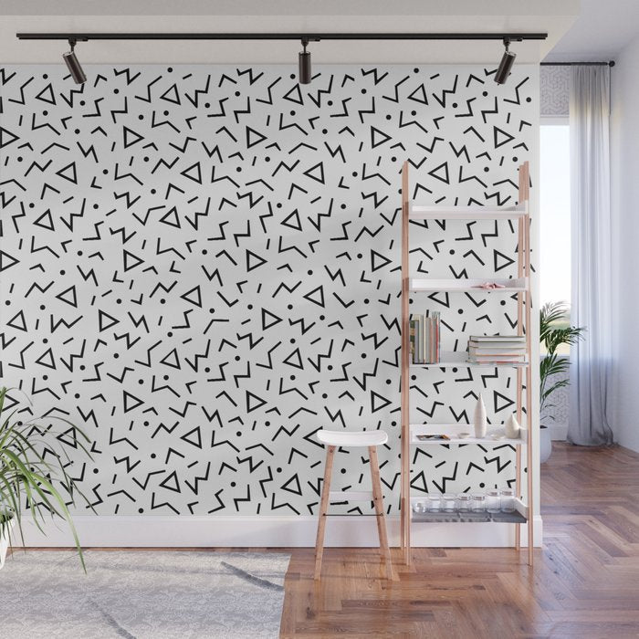 Memphis Pattern 13 - 80s Retro Wall Mural Gallery Image 1
