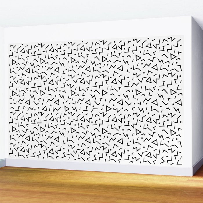 Memphis Pattern 13 - 80s Retro Wall Mural Gallery Image 2