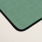 Modern Boho Art Nouveau Floral 1.2 Duo Orange and Green Desk Mat Gallery Image 4