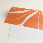 Modern Boho Art Nouveau Floral 1.2 Duo Orange and Green Wrapping Paper Gallery Image 2