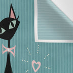 Vintage Kitty Love ©studioxtine Wall Tapestry Gallery Image 3